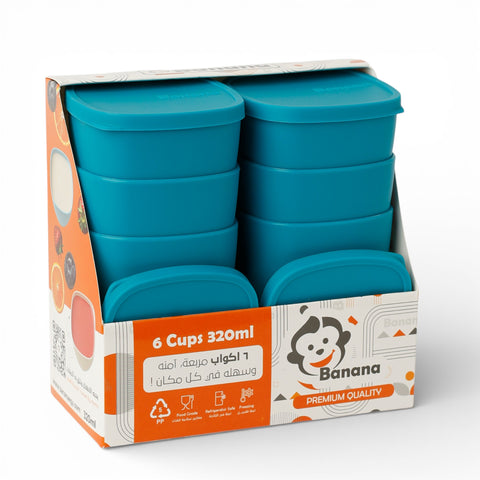 6 Cups with Lids – 320 ml