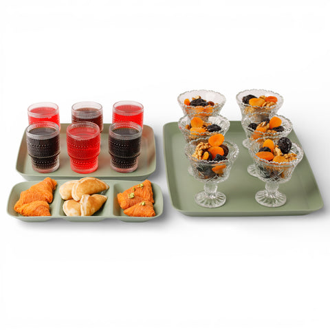 طقم صوانى تقديم - 3 قطع