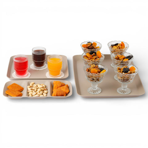 طقم صوانى تقديم - 3 قطع