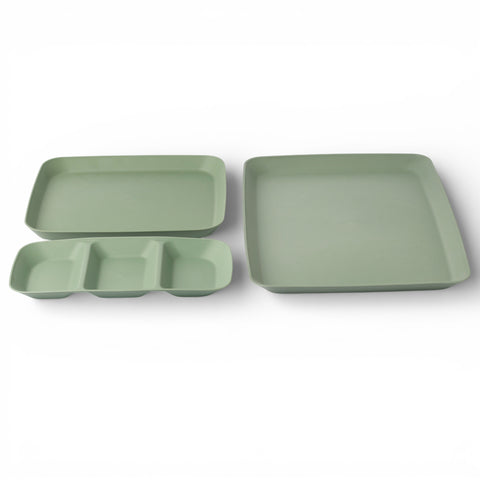 طقم صوانى تقديم - 3 قطع