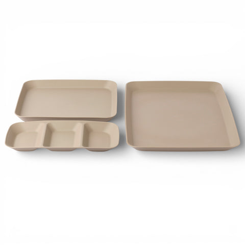 طقم صوانى تقديم - 3 قطع