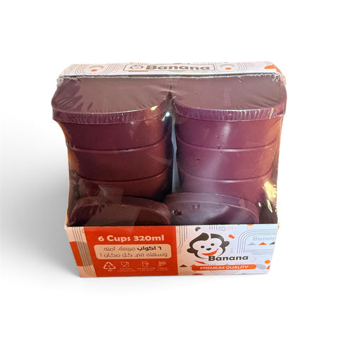 6 Cups with Lids – 320 ml