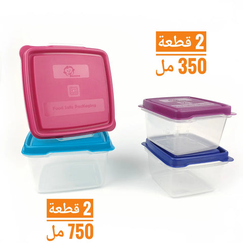 Fridge Box Set – 4 pcs (350ml + 750ml)